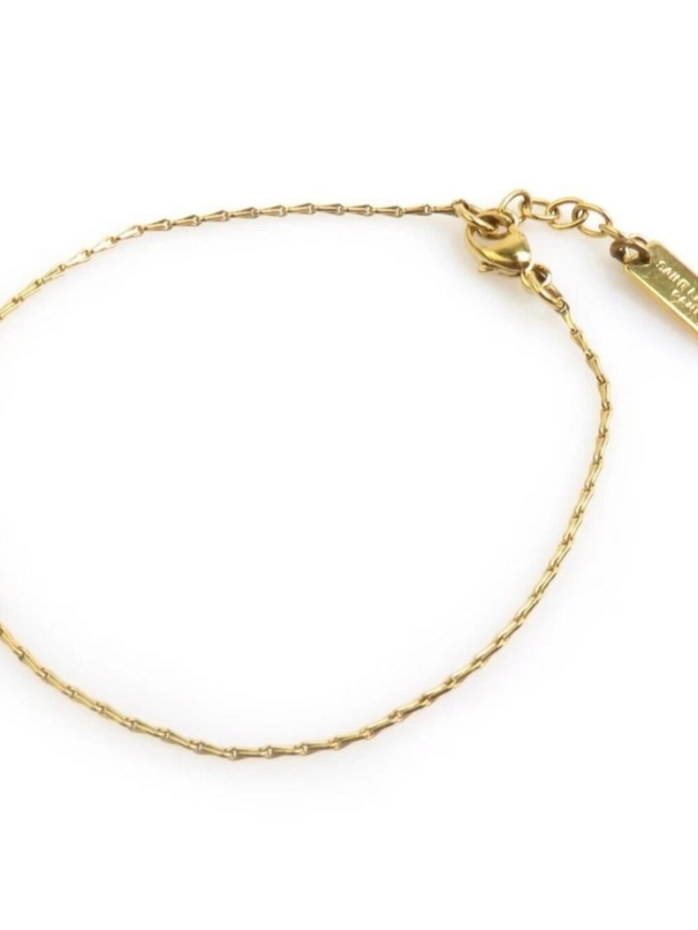 Auth SAINT LAURENT Bracelet Gold Metal - r11031a